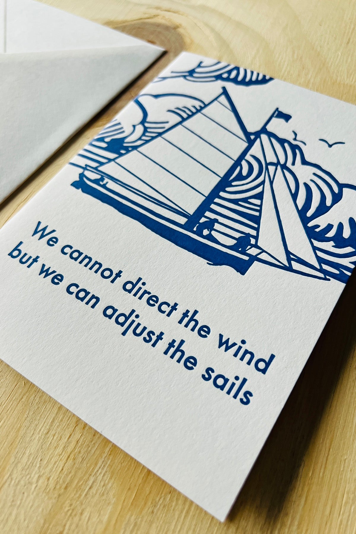 Letterpress Card "Wind"