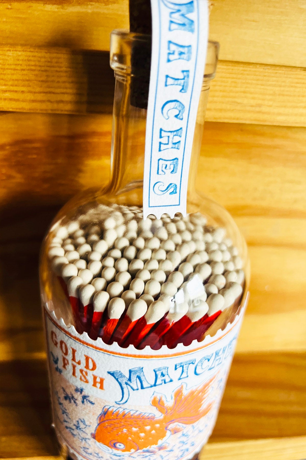 Matchbottle "Goldfish"